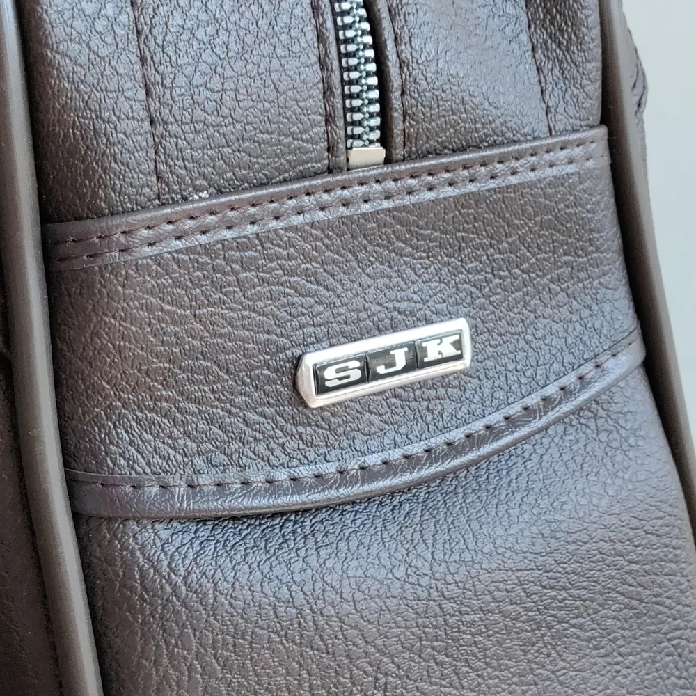 American Tourister Black Leather Briefcase